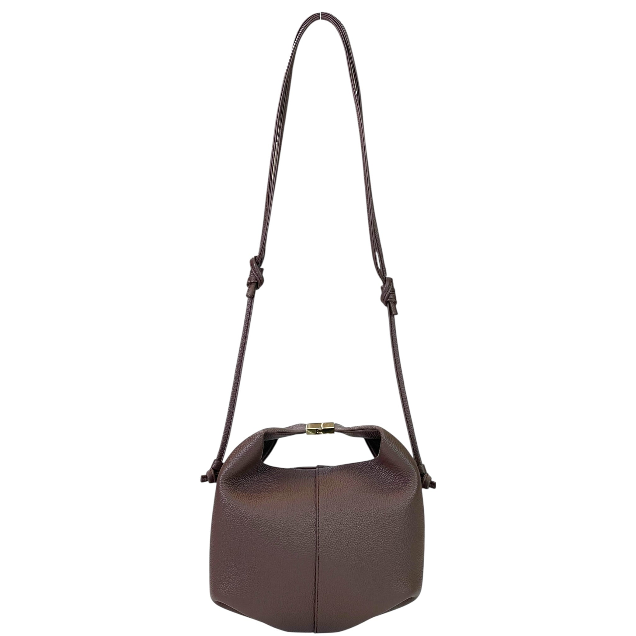 Polène Béri Textured Sandalwood Calf Leather