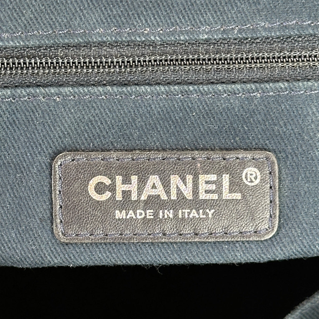 Chanel Deauville Shopper Tote White Canvas