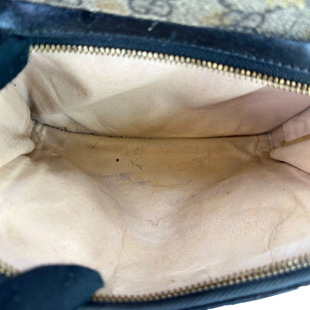 Gucci Bees Backpack Small GG Supreme Canvas