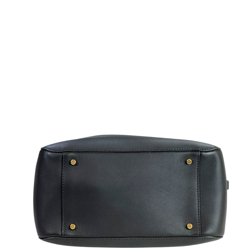 Valentino Garavani VLogo Side Bucket Bag Black Nappa Leather
