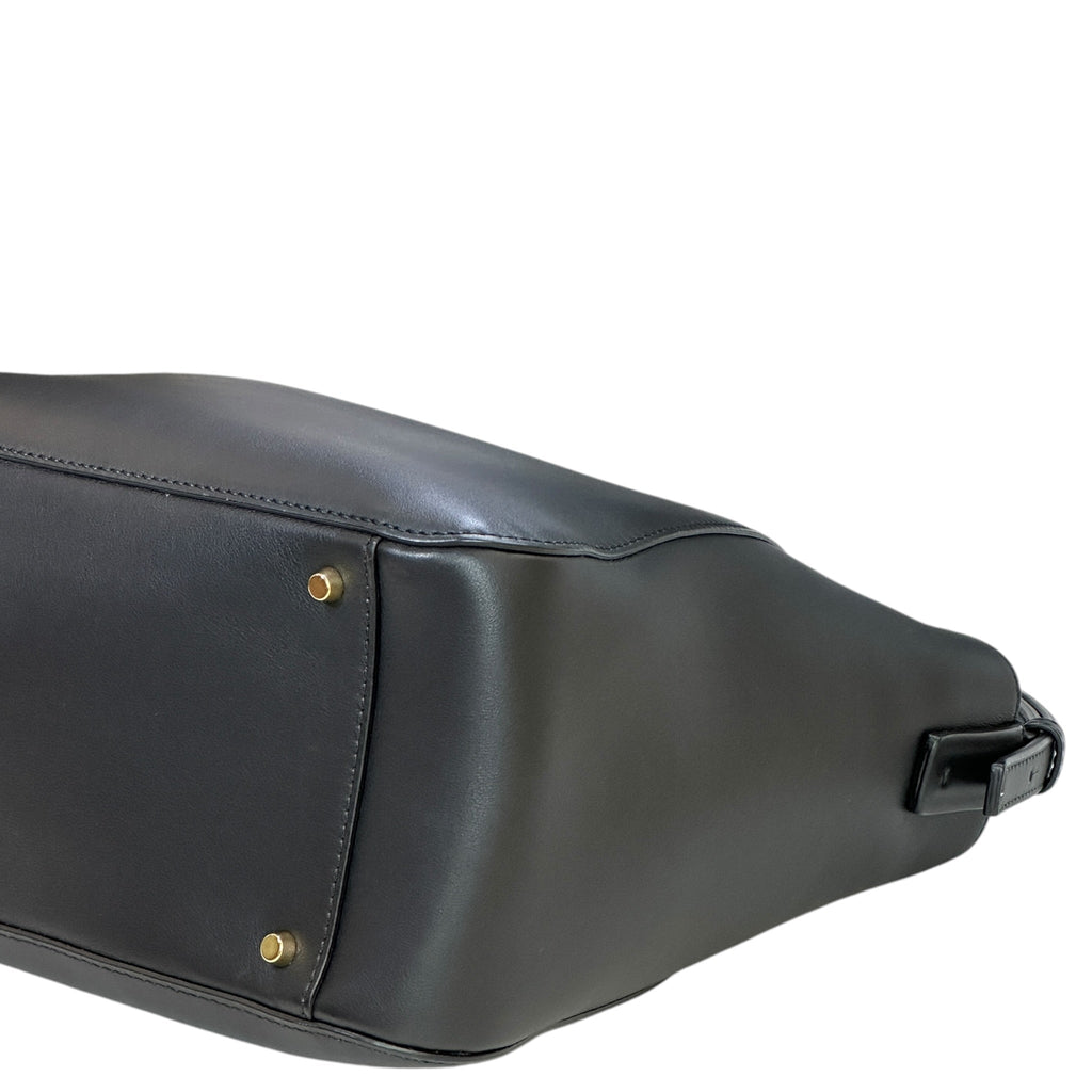 Valentino Garavani VLogo Side Bucket Bag Black Nappa Leather