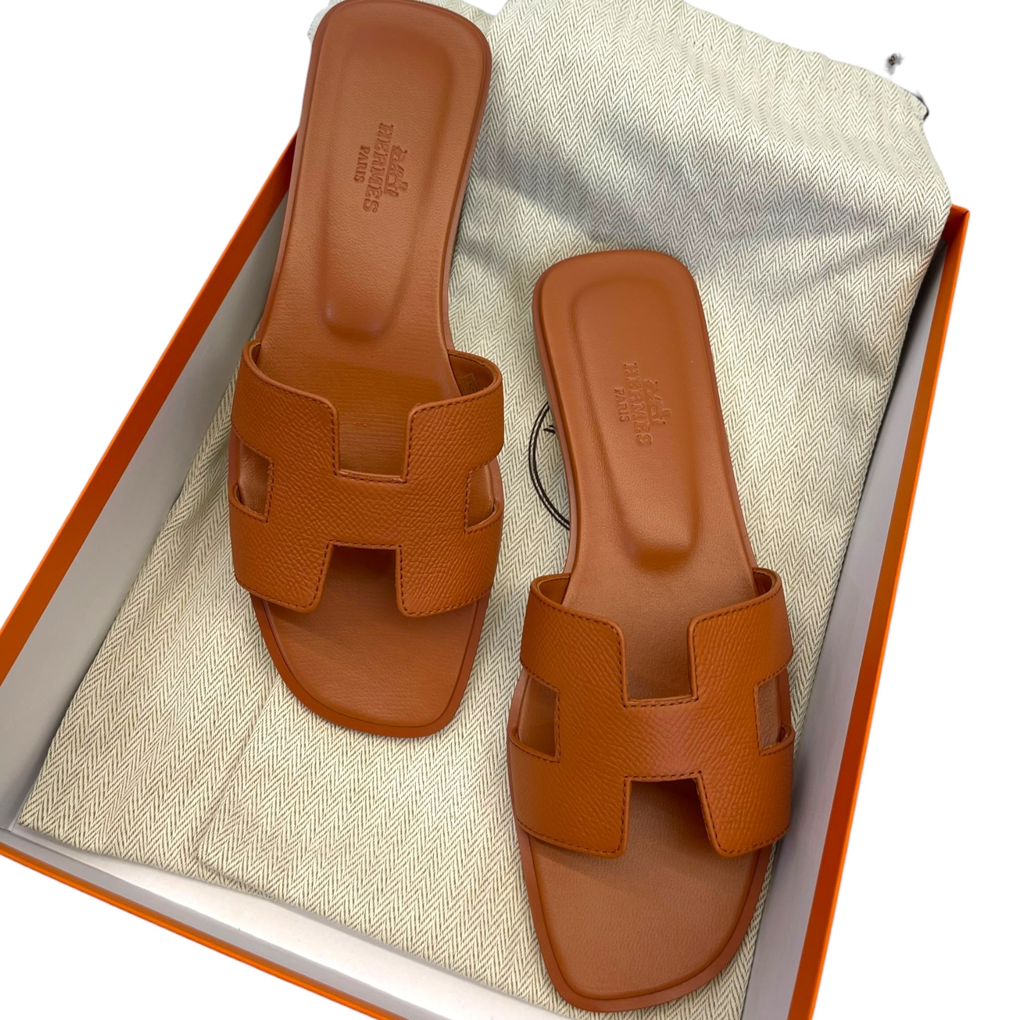 Hermès Oran EU 37 (Orange Canyon)