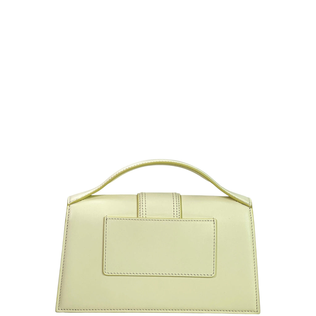 Jacquemus The Large Bambino Bag Light Yellow Leather