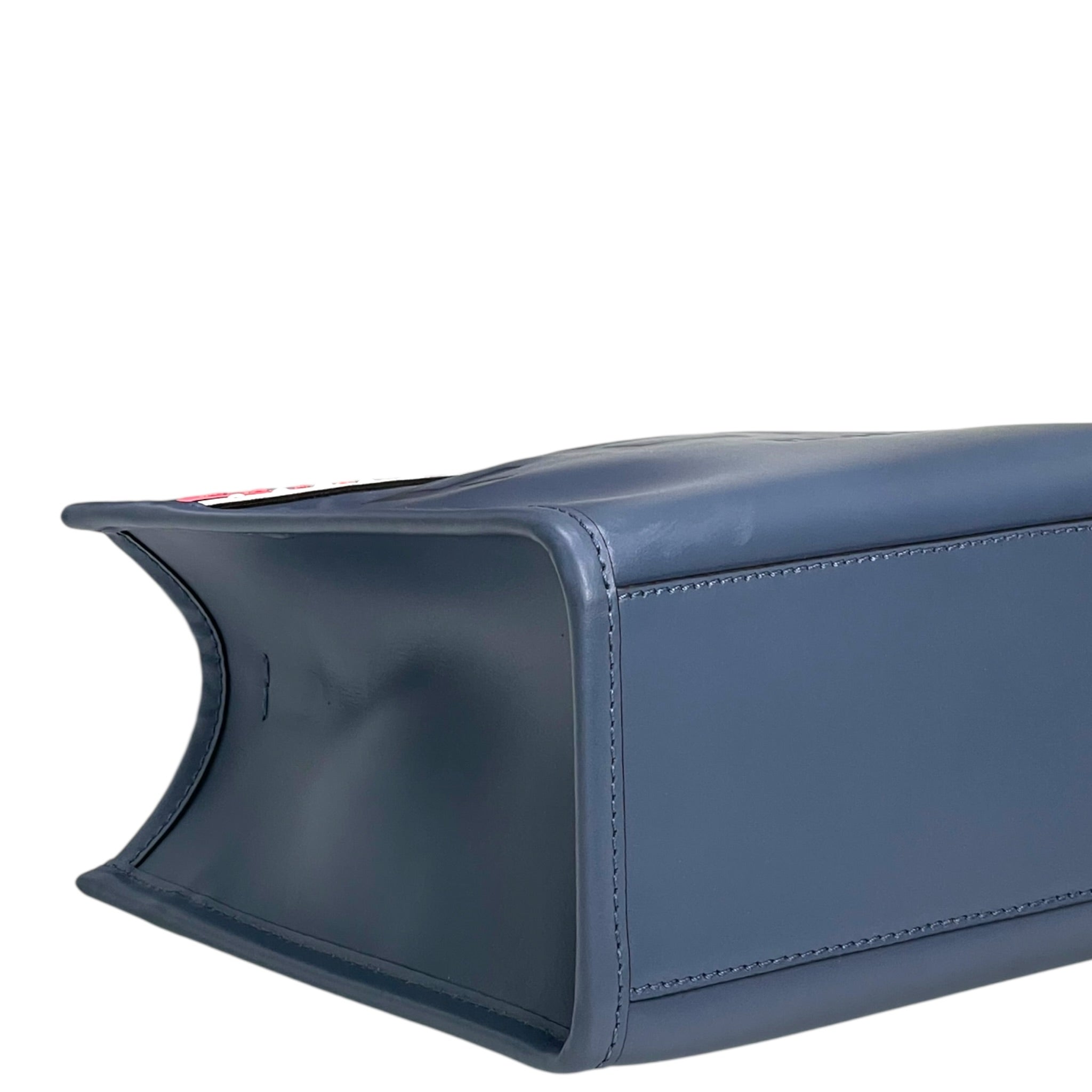 Fendi Roma Sunshine Tote Blue Leather
