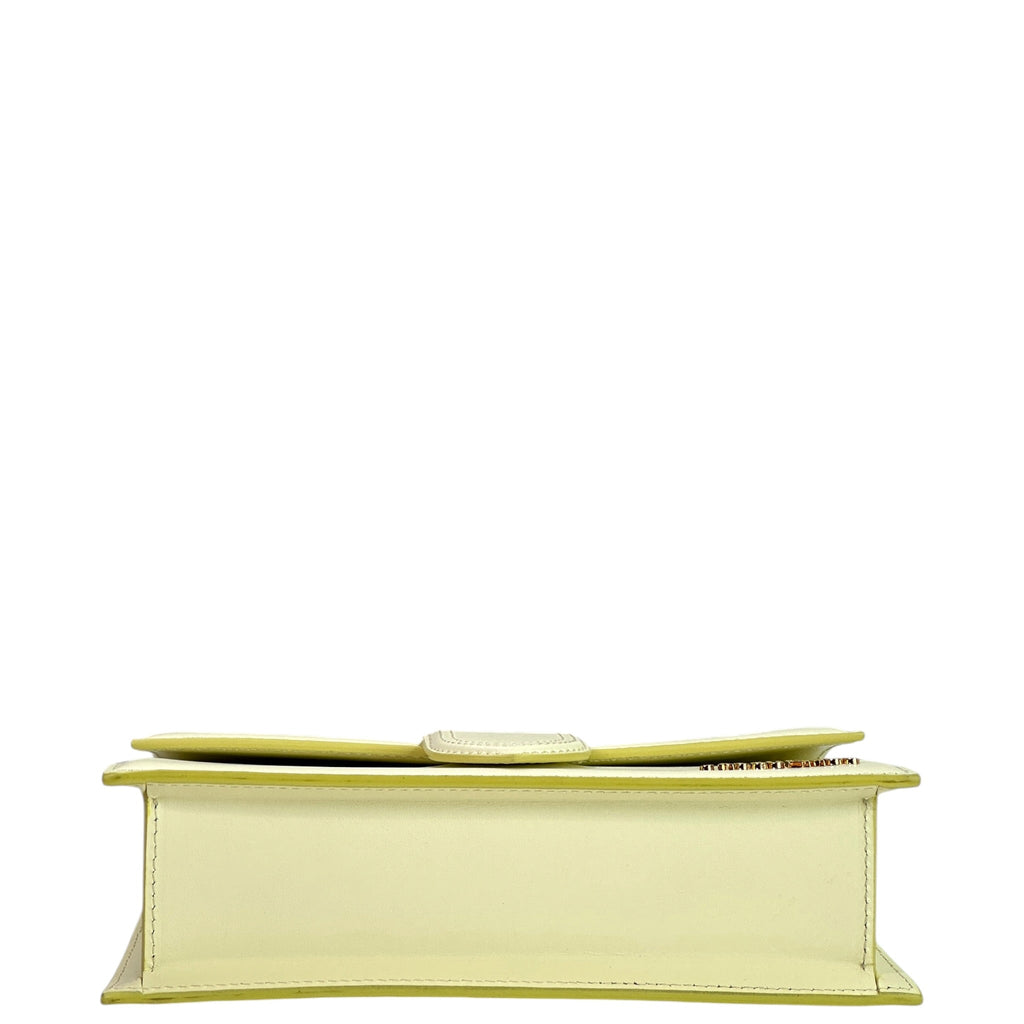 Jacquemus The Large Bambino Bag Light Yellow Leather
