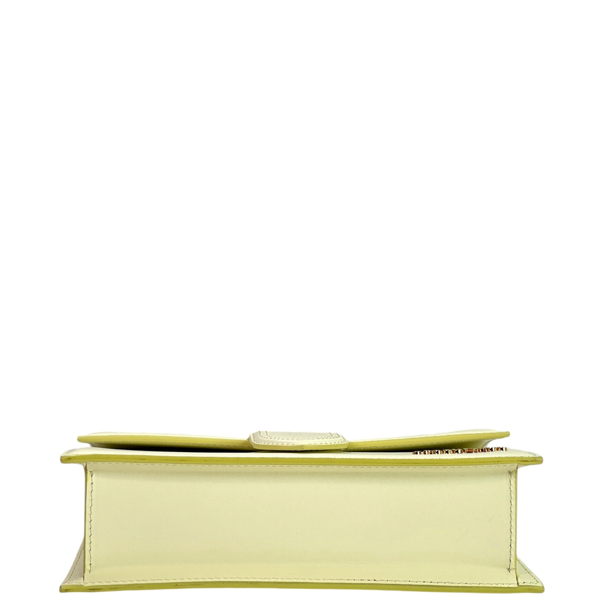 Jacquemus The Large Bambino Bag Light Yellow Leather