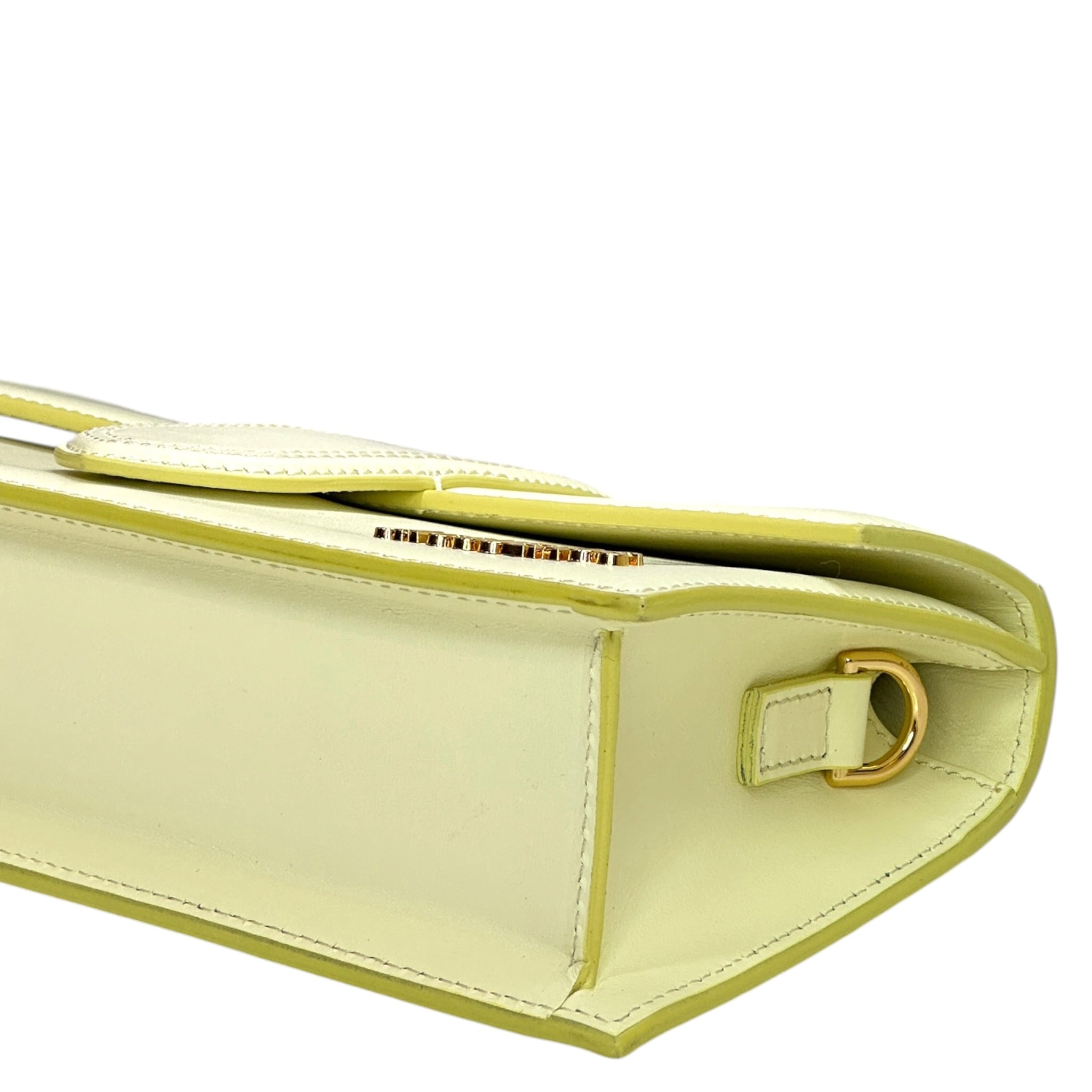 Jacquemus The Large Bambino Bag Light Yellow Leather