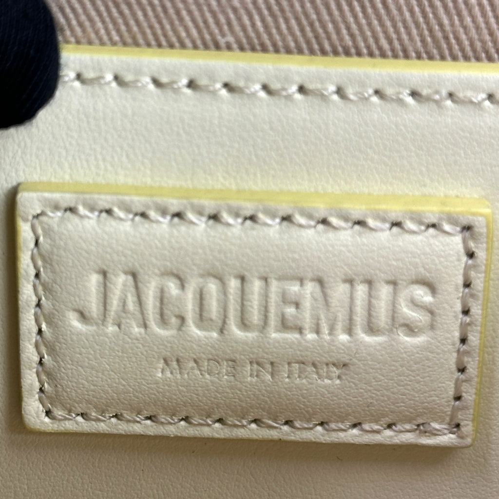 Jacquemus The Large Bambino Bag Light Yellow Leather