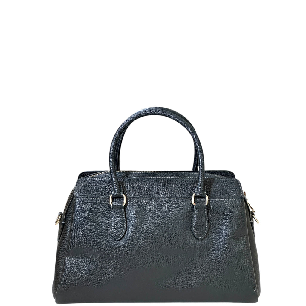Coach Darcie Carryall Satchel Black Leather