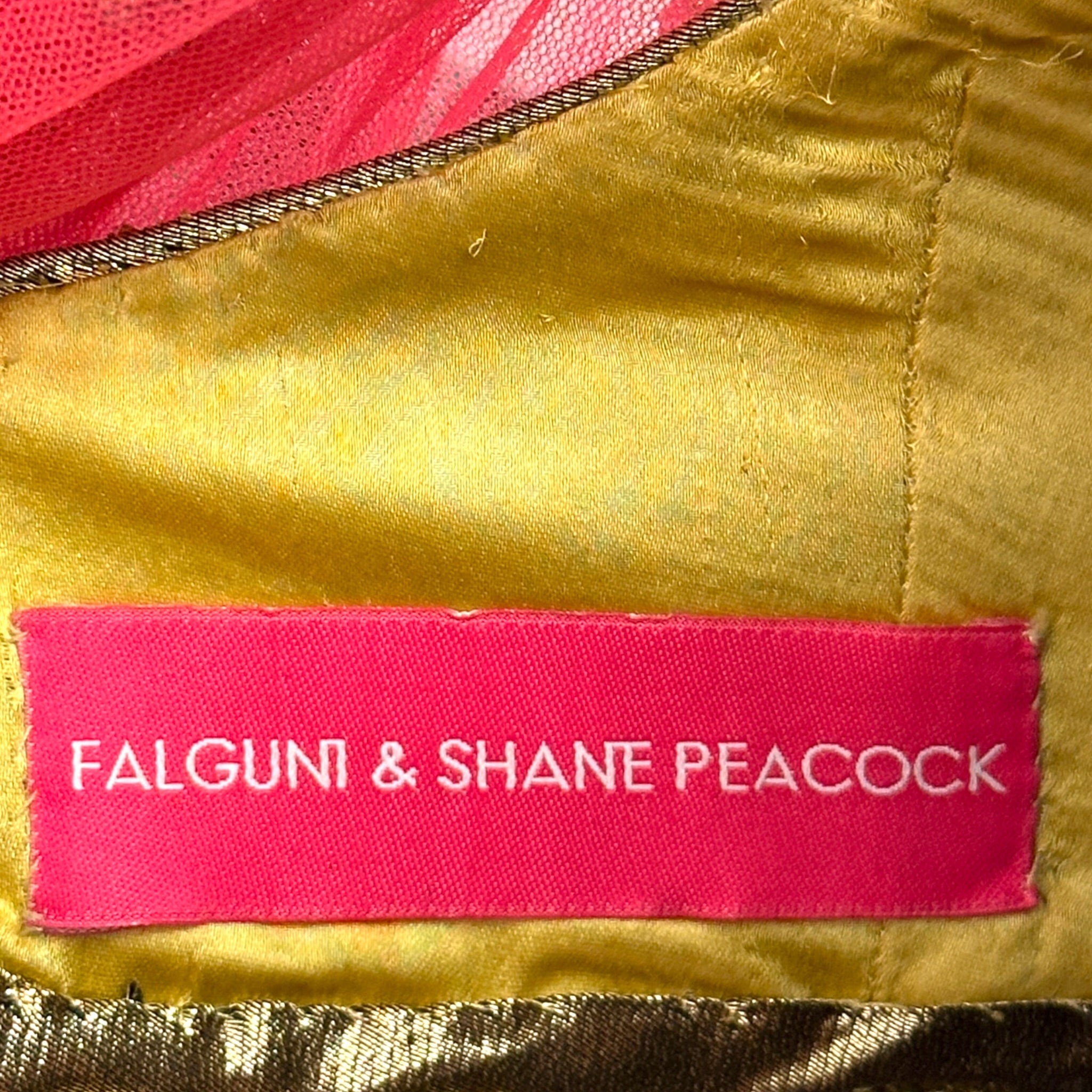 Falguni Shane Peacock Lehenga Set Georgette Floral Embroidery Size S