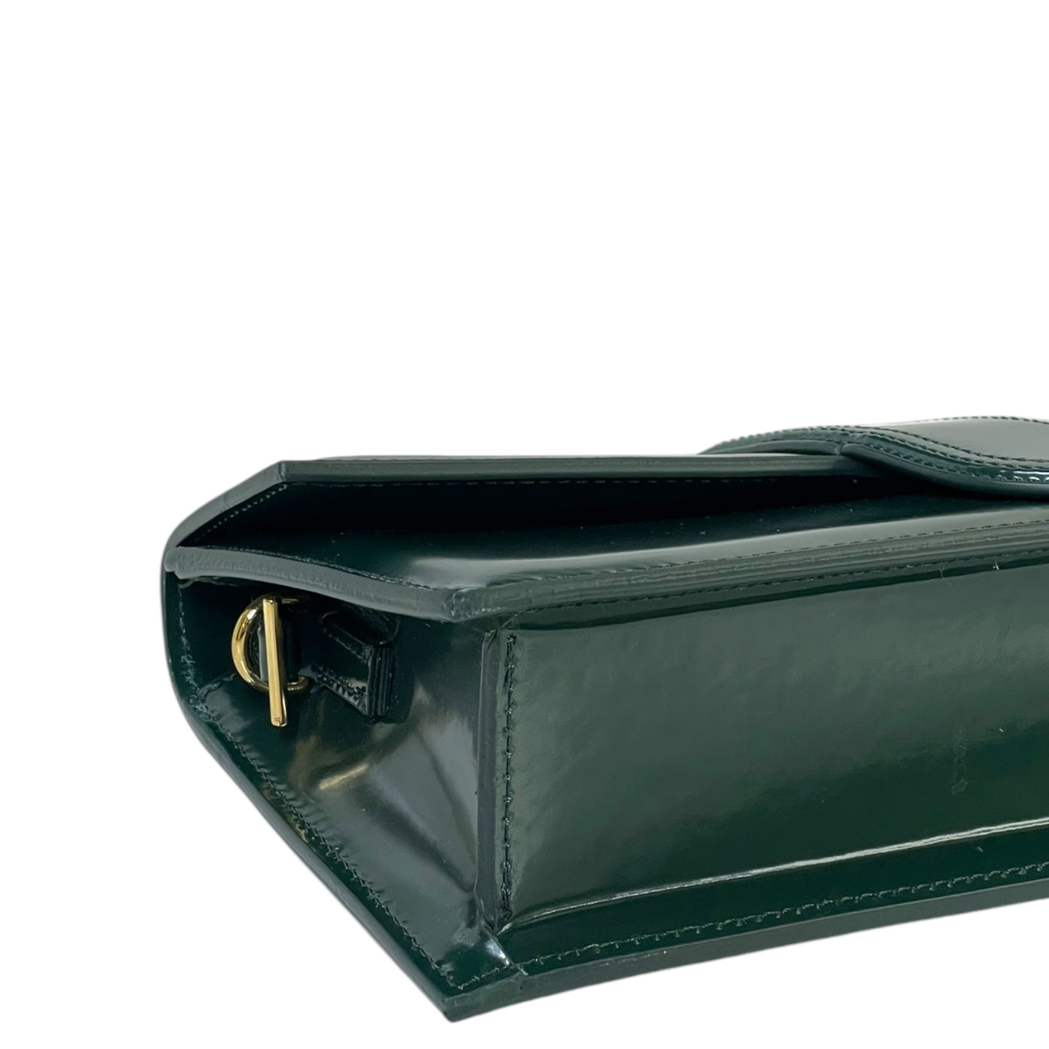 Jacquemus The Long Bambino Bag Dark Green Leather