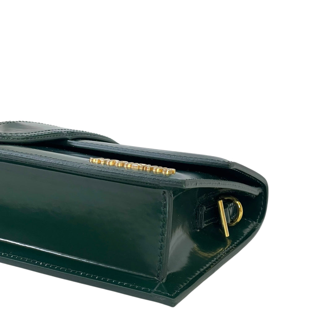 Jacquemus The Long Bambino Bag Dark Green Leather