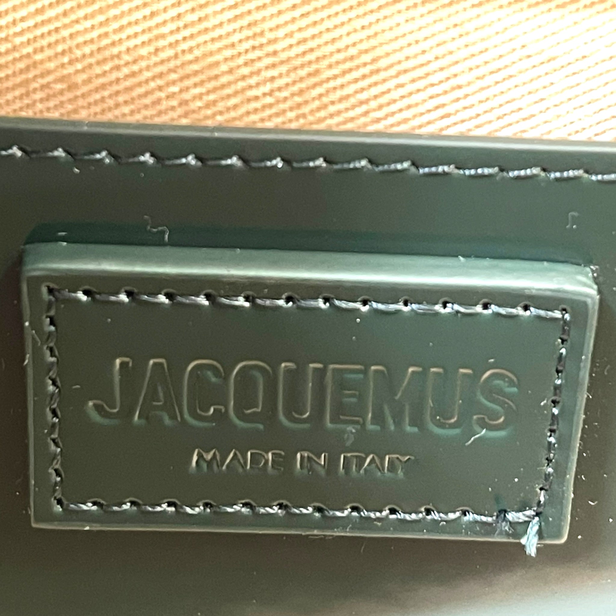 Jacquemus The Long Bambino Bag Dark Green Leather