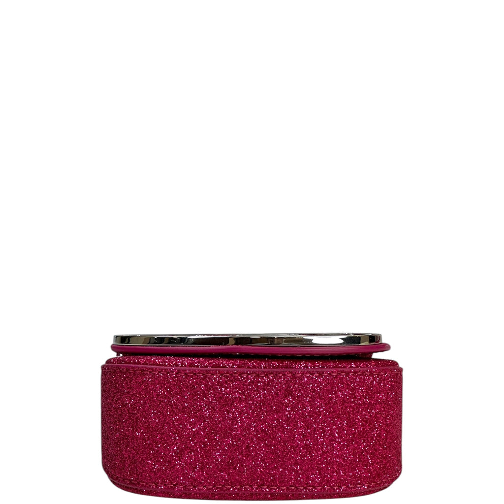 Diesel 1DR-XS-S Mini Bag Pink Glitter Fabric