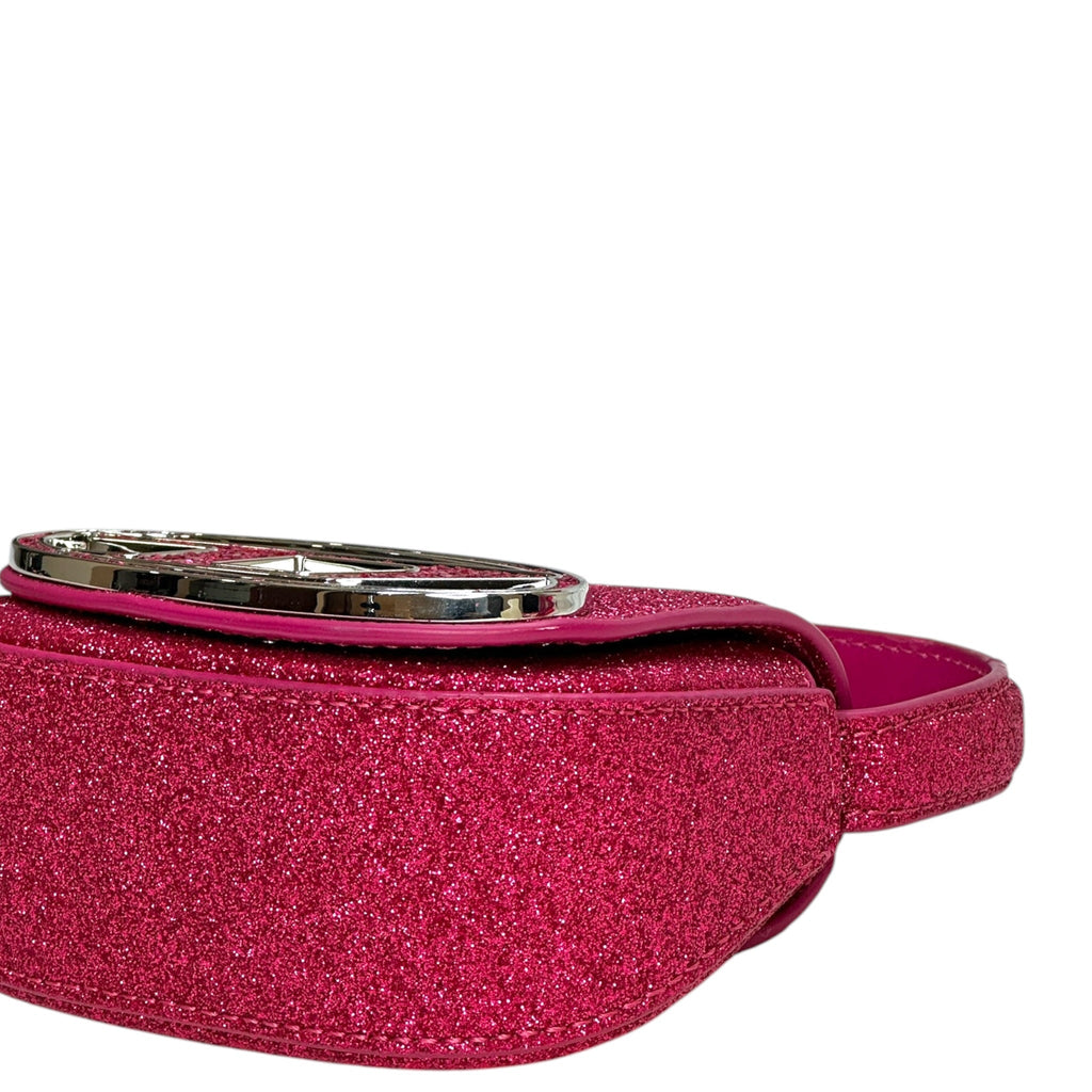 Diesel 1DR-XS-S Mini Bag Pink Glitter Fabric