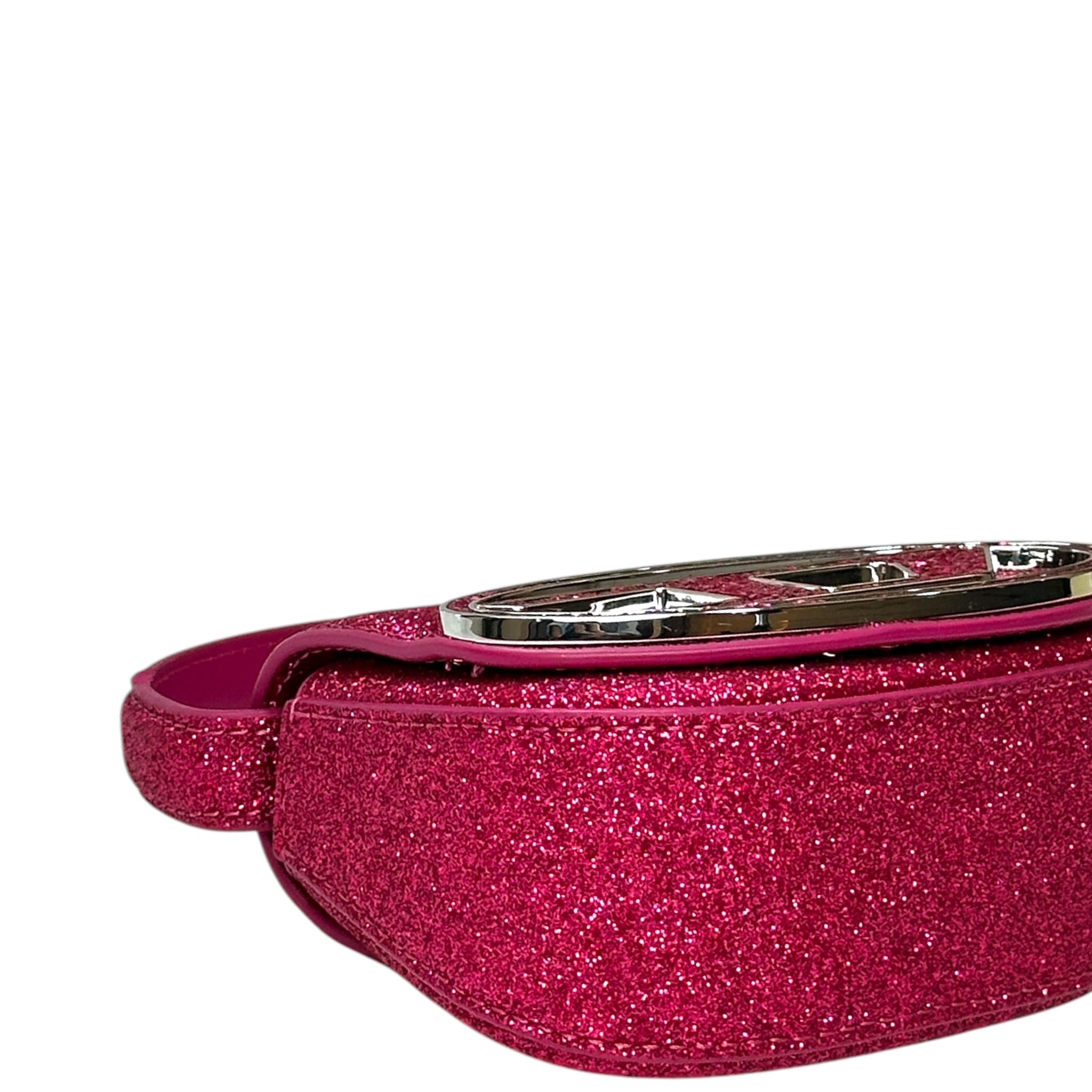 Diesel 1DR-XS-S Mini Bag Pink Glitter Fabric