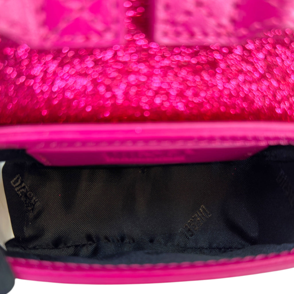 Diesel 1DR-XS-S Mini Bag Pink Glitter Fabric
