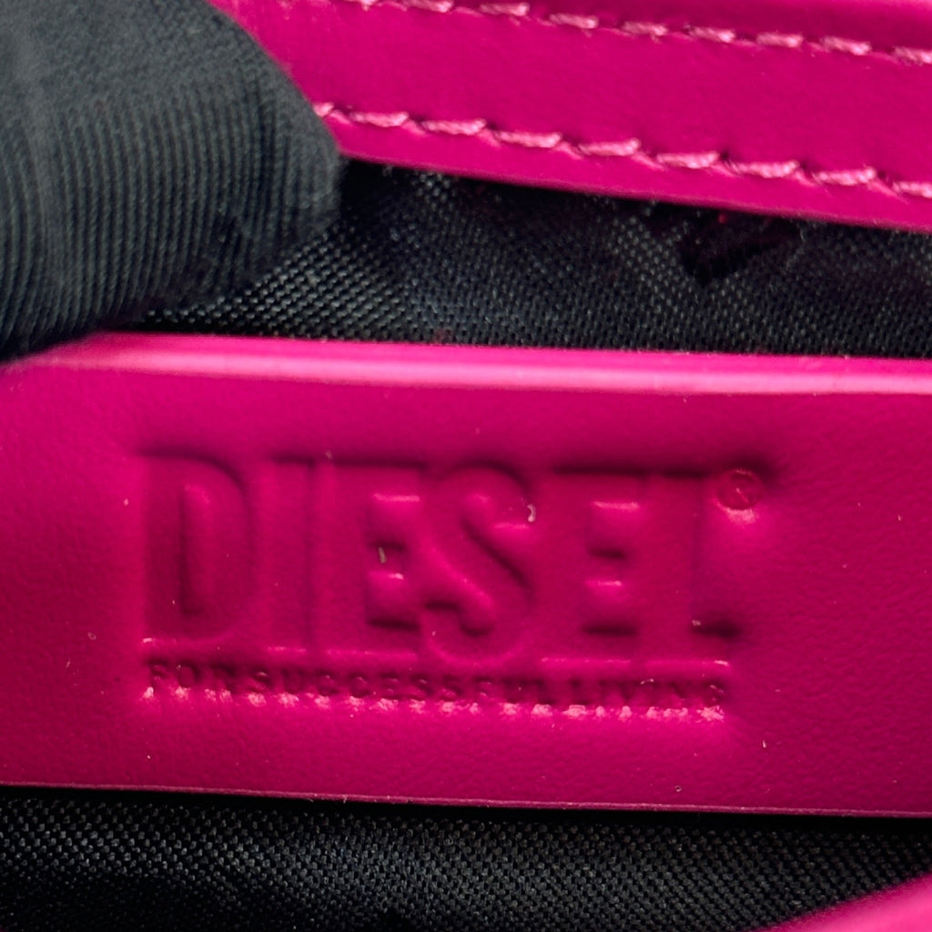 Diesel 1DR-XS-S Mini Bag Pink Glitter Fabric