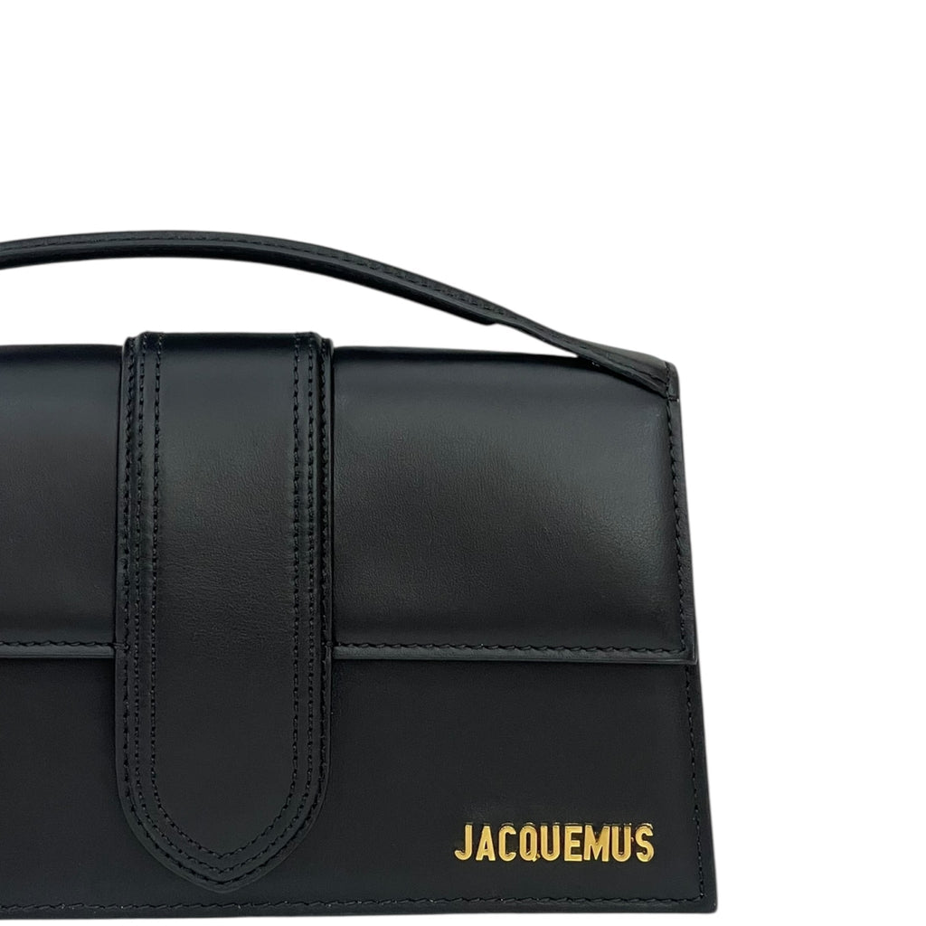 Jacquemus The Large Bambino Bag Black Leather