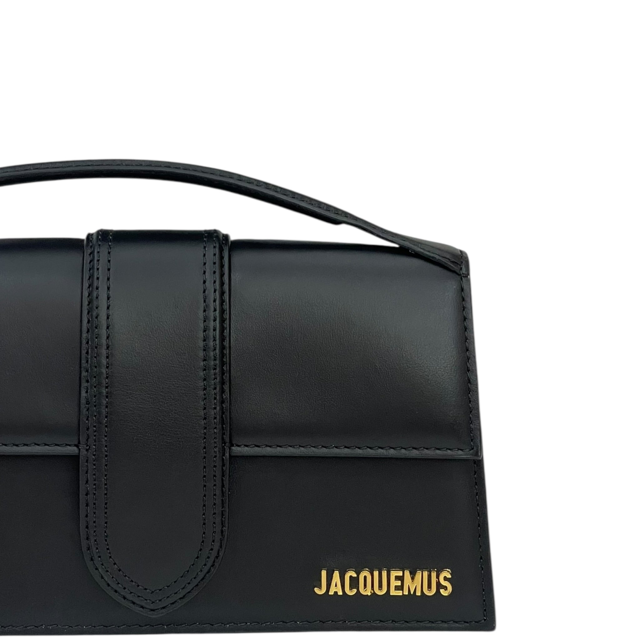 Jacquemus The Large Bambino Bag Black Leather