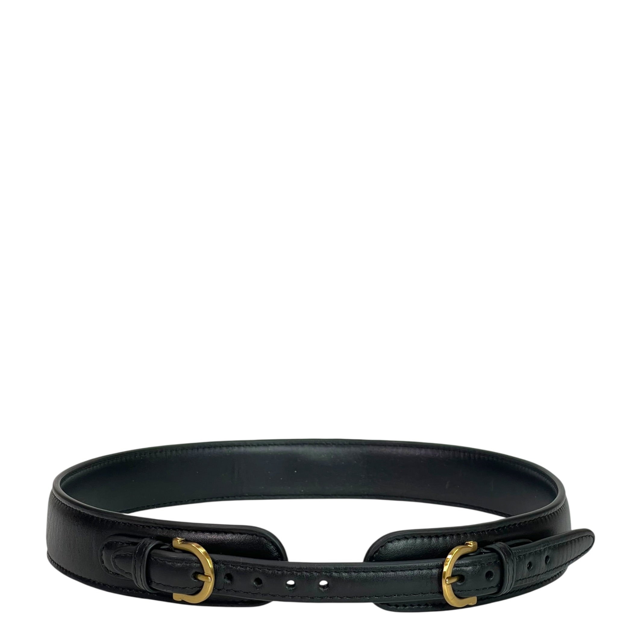 Sabyasachi Royal Bengal Tiger Belt Black Leather 76cm