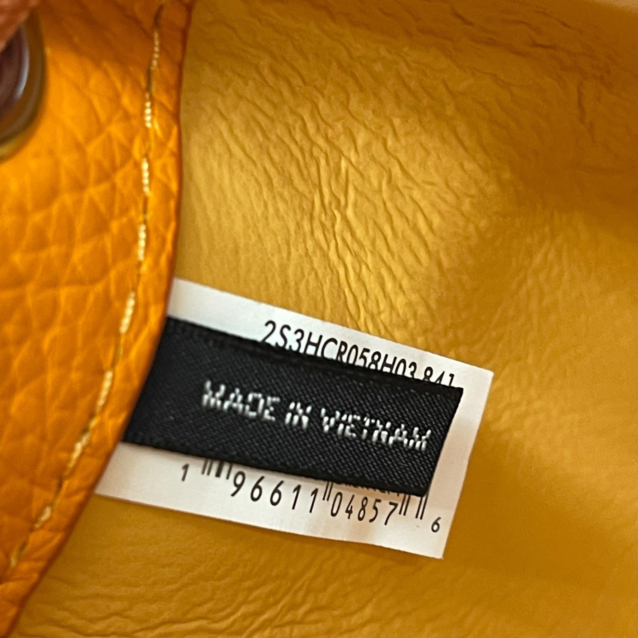 Marc Jacobs The Bucket Bag Micro Orange Leather