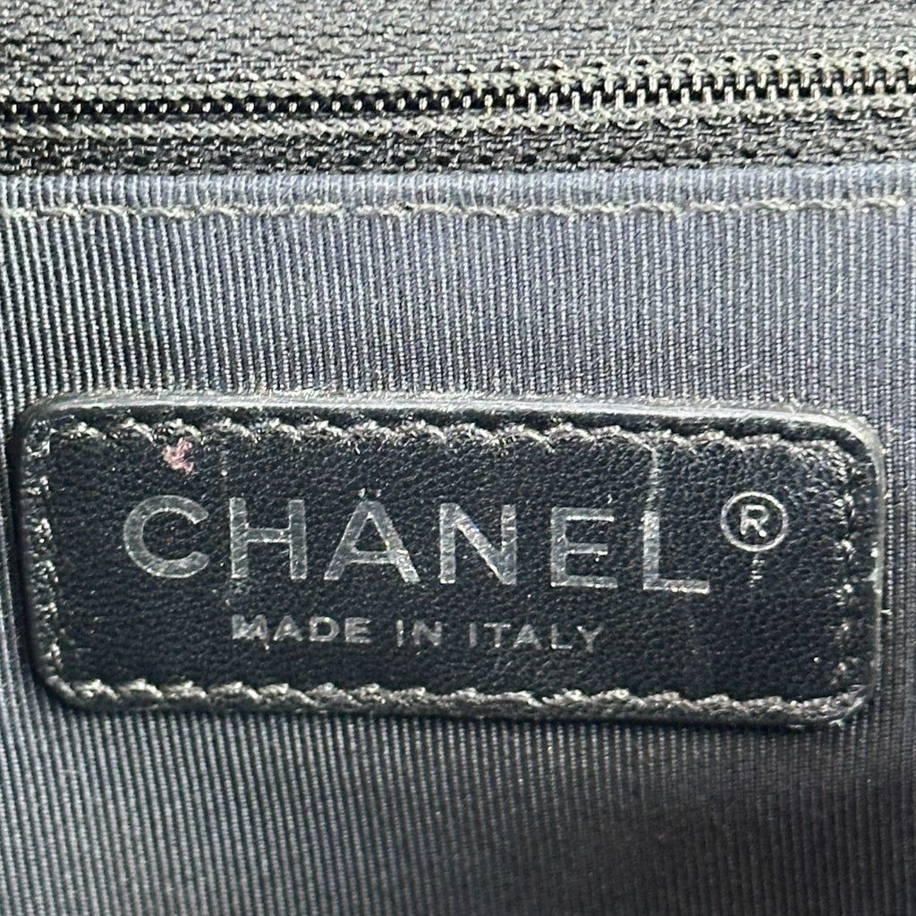 Chanel Boy Bag New Medium Paris-Dallas Studded Black Leather