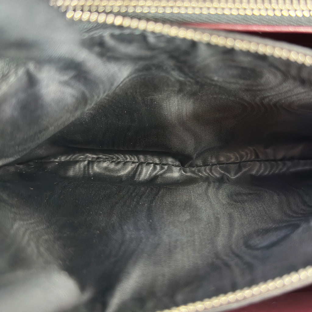 Gucci Zumi Top Handle Bag Small Black Grainy Leather