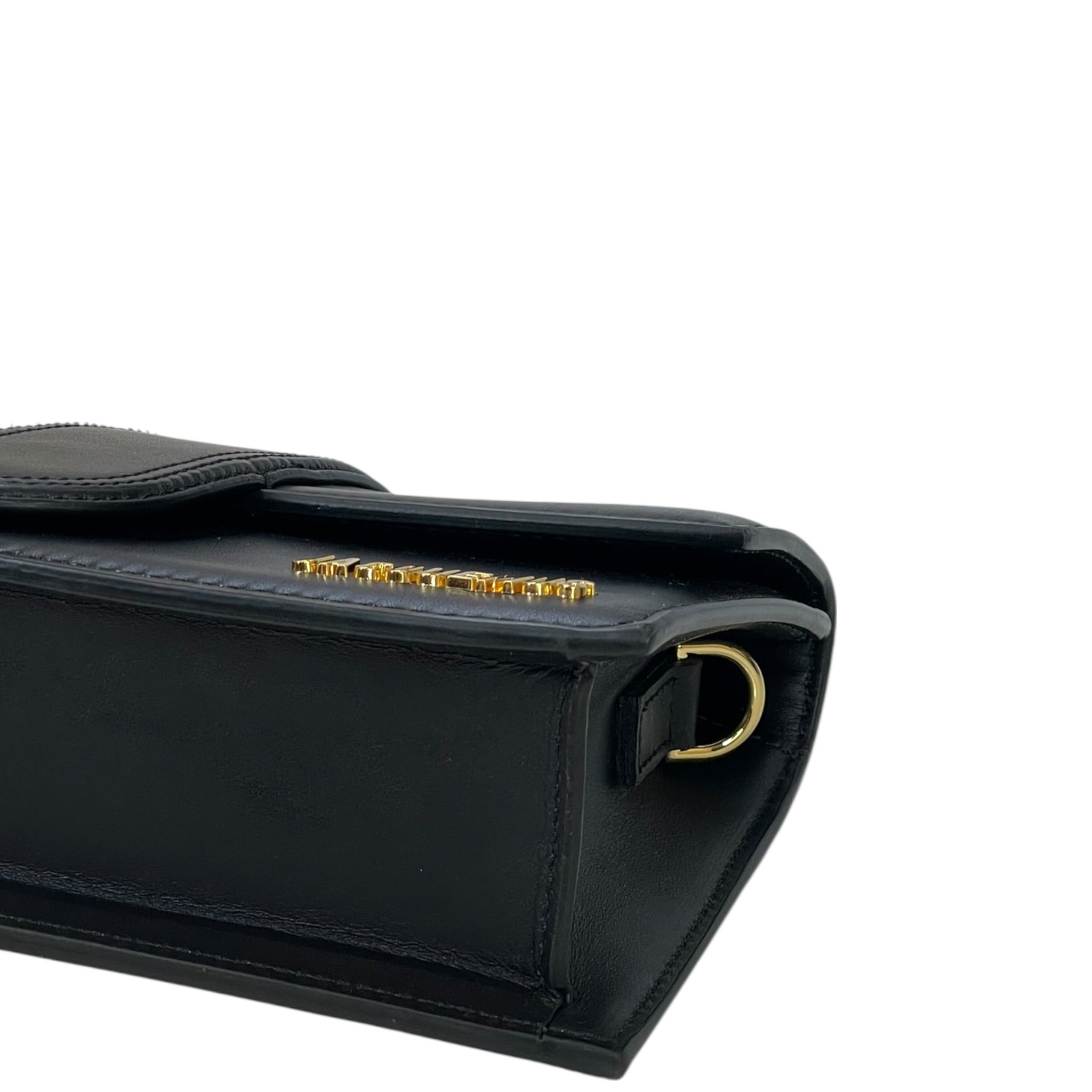 Jacquemus The Large Bambino Bag Black Leather