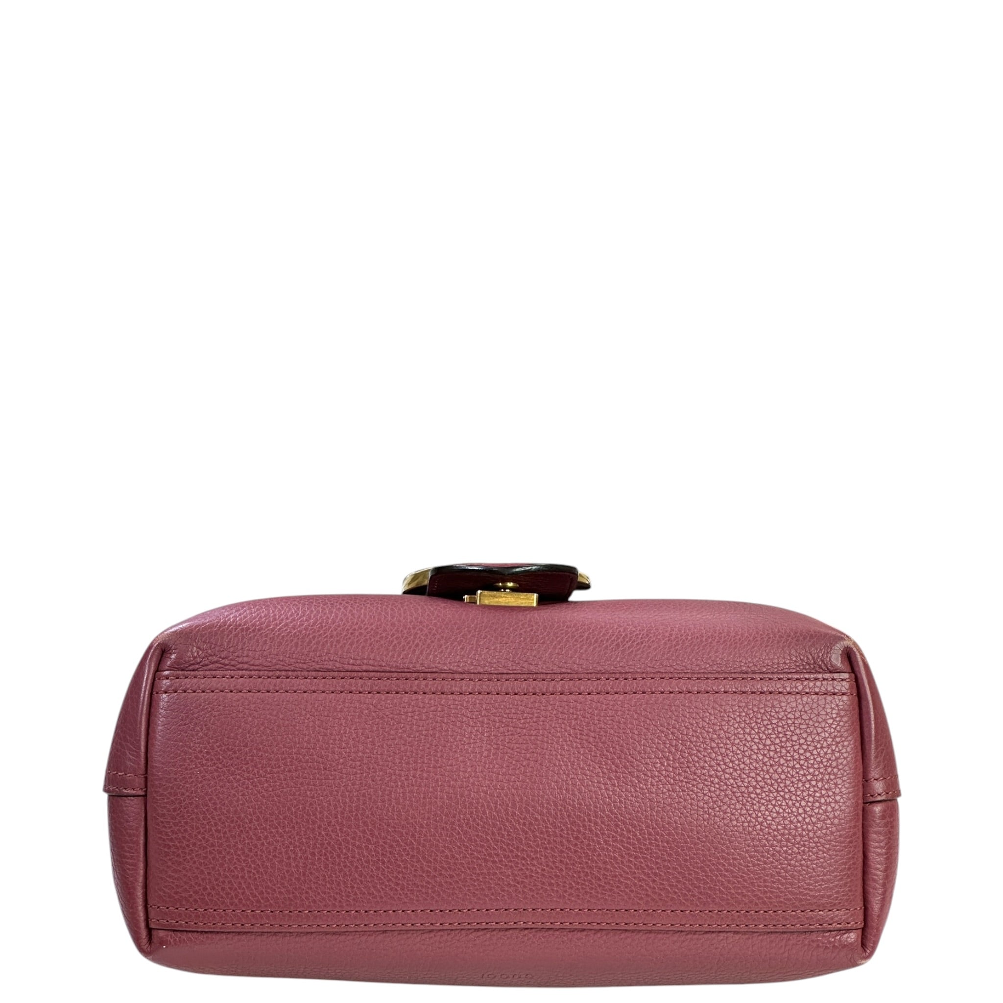 Gucci GG Marmont Shoulder Bag Pink Pebbled Leather