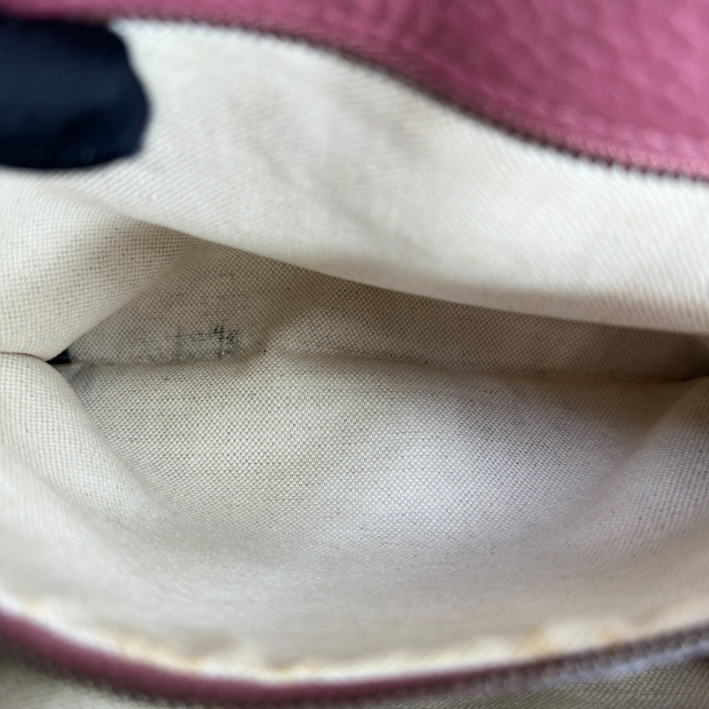 Gucci GG Marmont Shoulder Bag Pink Pebbled Leather