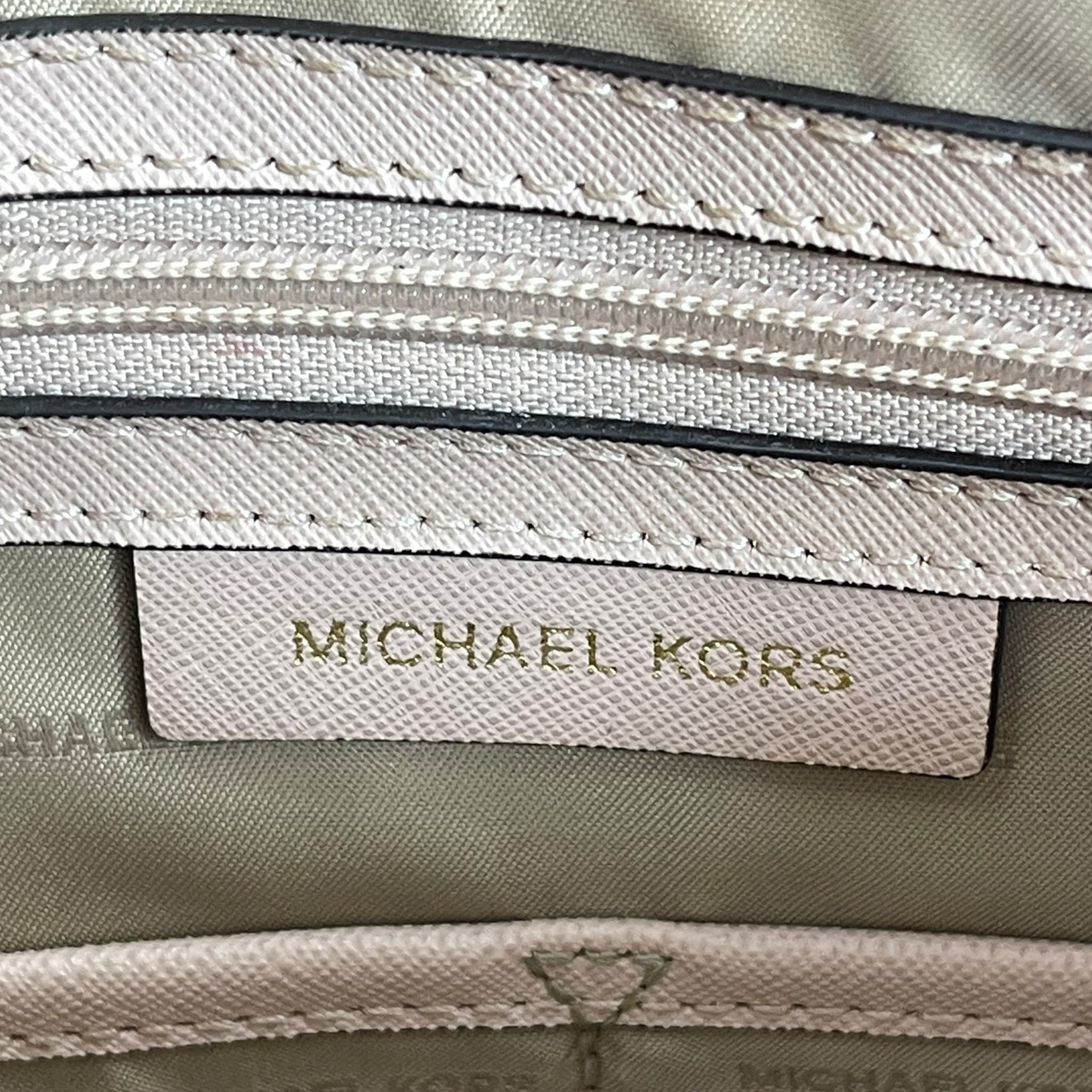 Michael Kors Voyager Tote Bag Metallic Ballet Pink