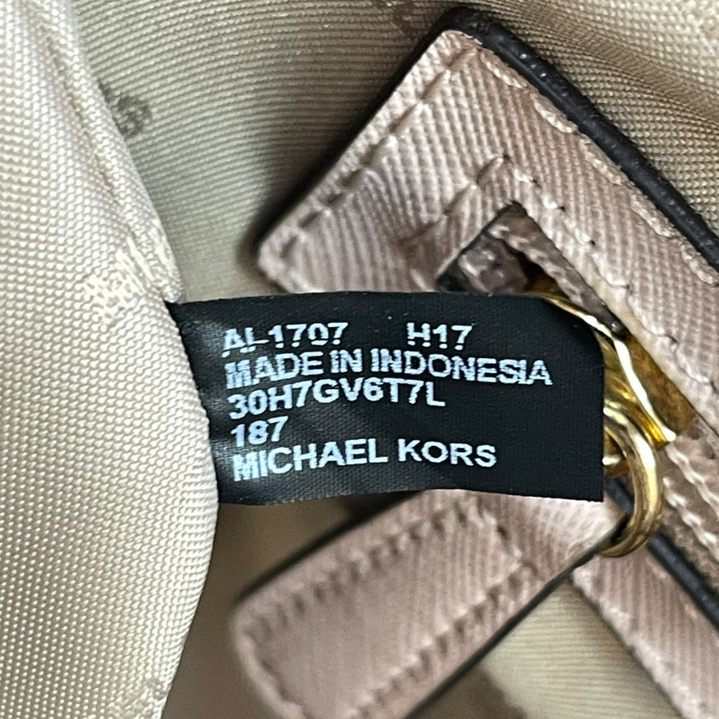 Michael Kors Voyager Tote Bag Metallic Ballet Pink