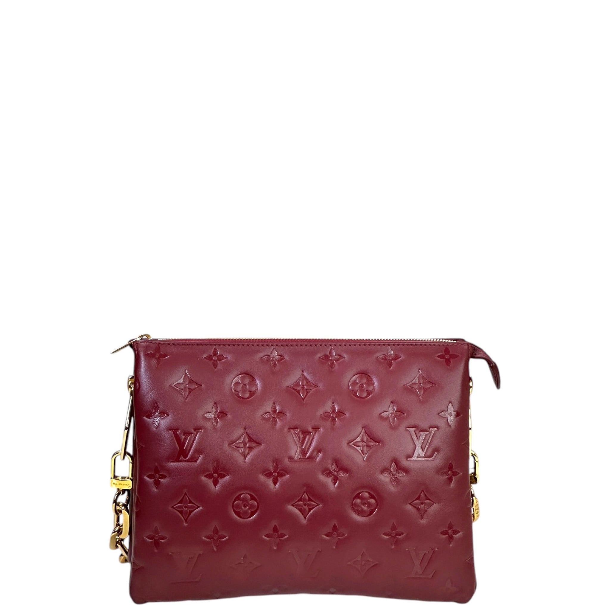 Louis Vuitton Coussin PM Wine Puffy Monogram Lambskin