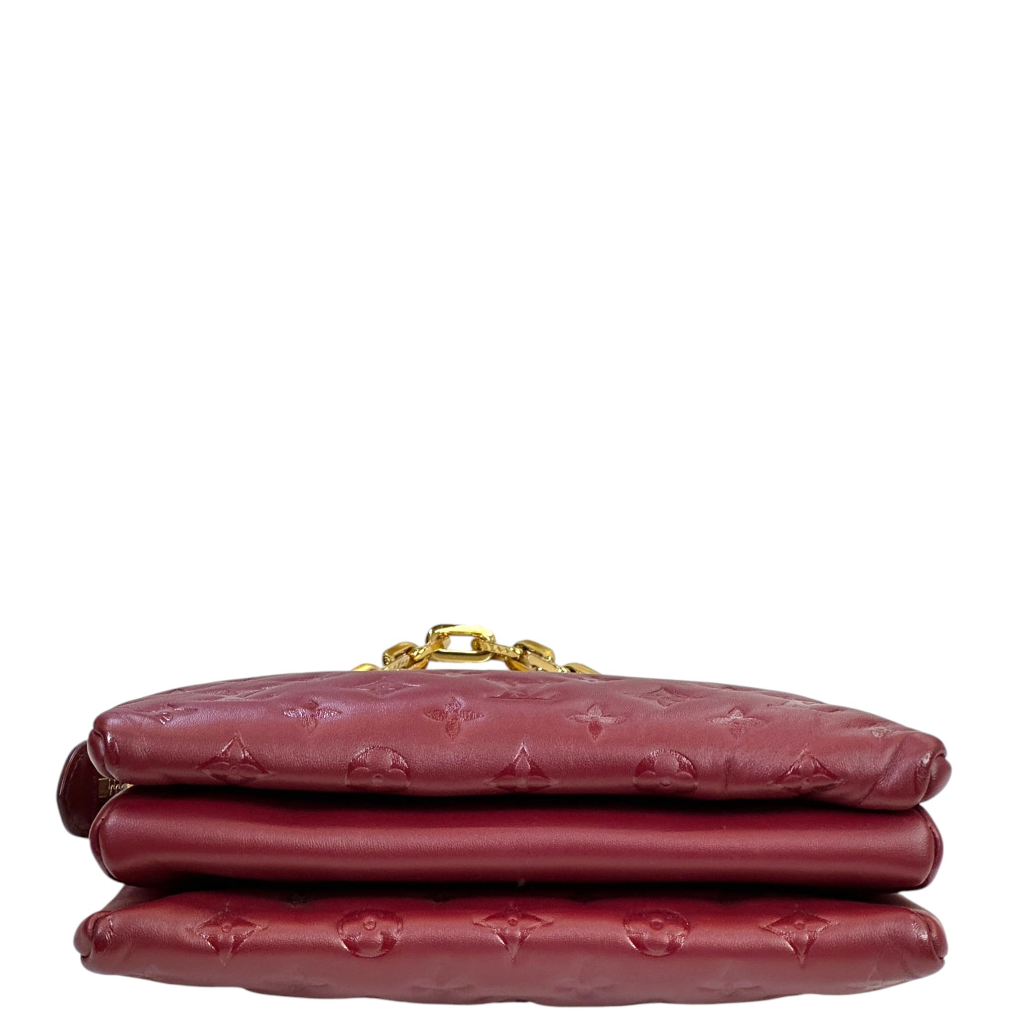Louis Vuitton Coussin PM Wine Puffy Monogram Lambskin