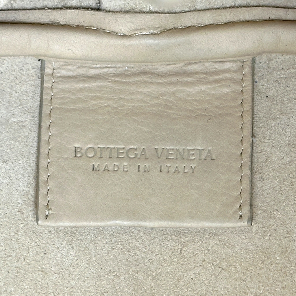 Bottega Veneta Braided Briefcase Bag Beige Intrecciato Leather