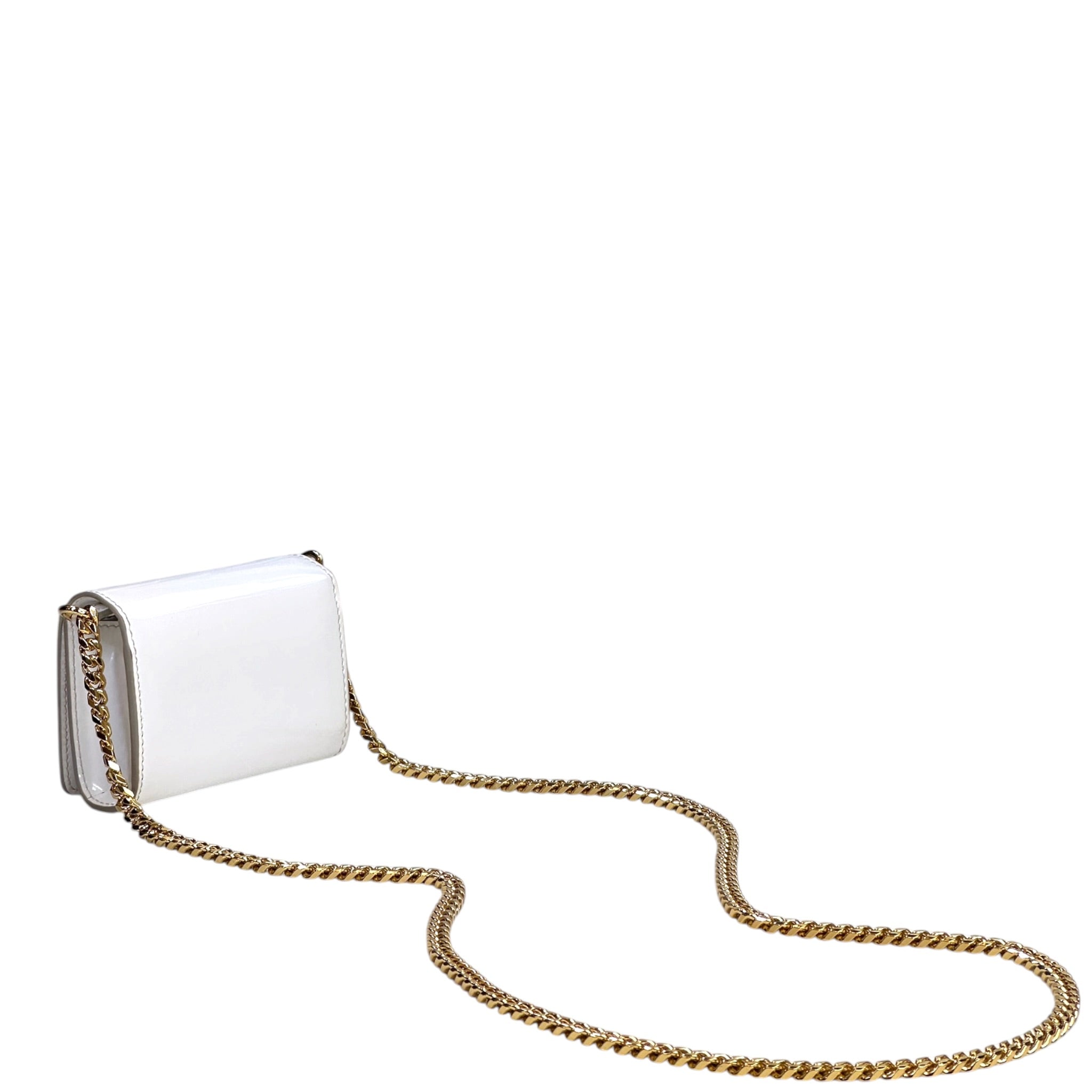 Dolce & Gabbana DG Crossbody Bag White Patent Leather