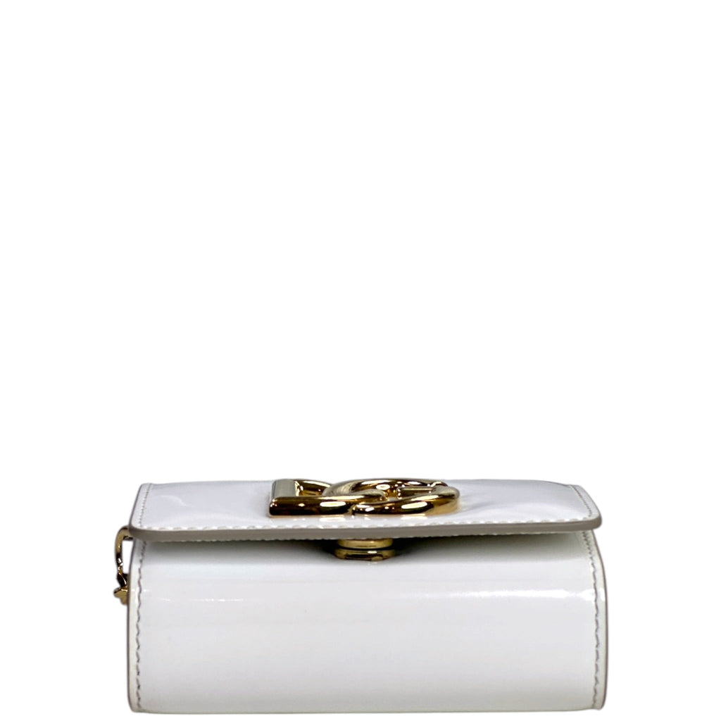 Dolce & Gabbana DG Crossbody Bag White Patent Leather