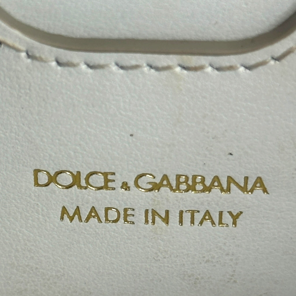 Dolce & Gabbana DG Crossbody Bag White Patent Leather