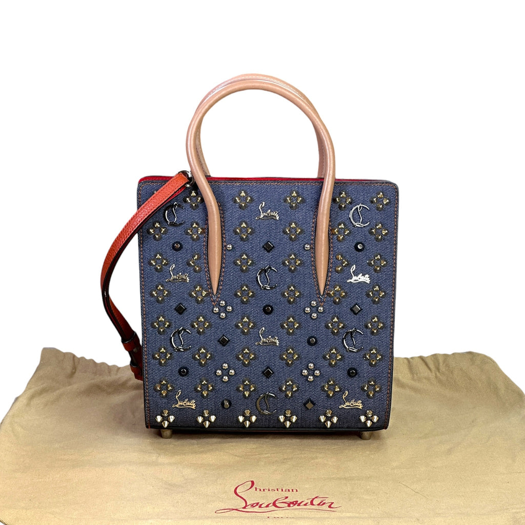 Christian Louboutin Paloma Medium Loubinthesky Denim Bag