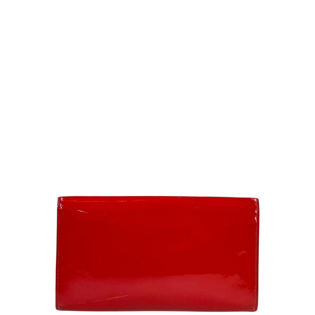 Louis Vuitton Louise MM Vernis Red Patent Leather