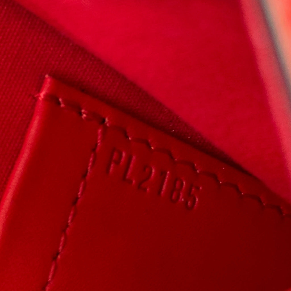 Louis Vuitton Louise MM Vernis Red Patent Leather