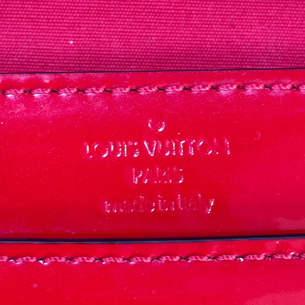 Louis Vuitton Louise MM Vernis Red Patent Leather