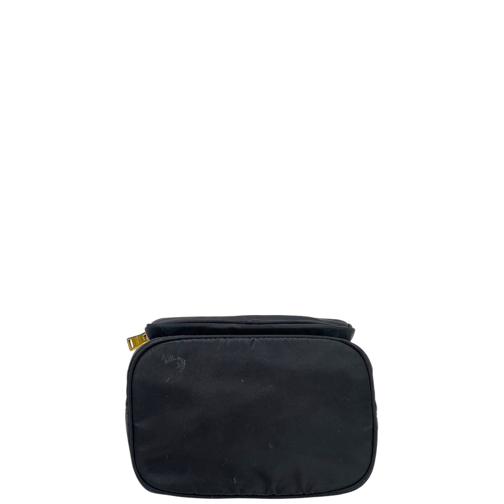 Prada Duet Re-Nylon Black Bucket Bag