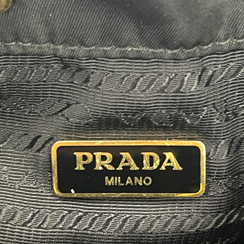 Prada Duet Re-Nylon Black Bucket Bag