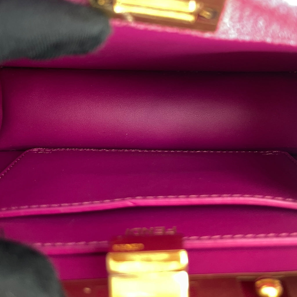 Fendi Peekaboo ISeeU Petite Bag Pink Stingray Leather