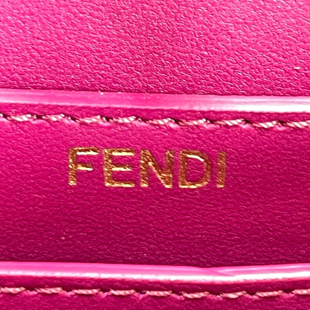 Fendi Peekaboo ISeeU Petite Bag Pink Stingray Leather