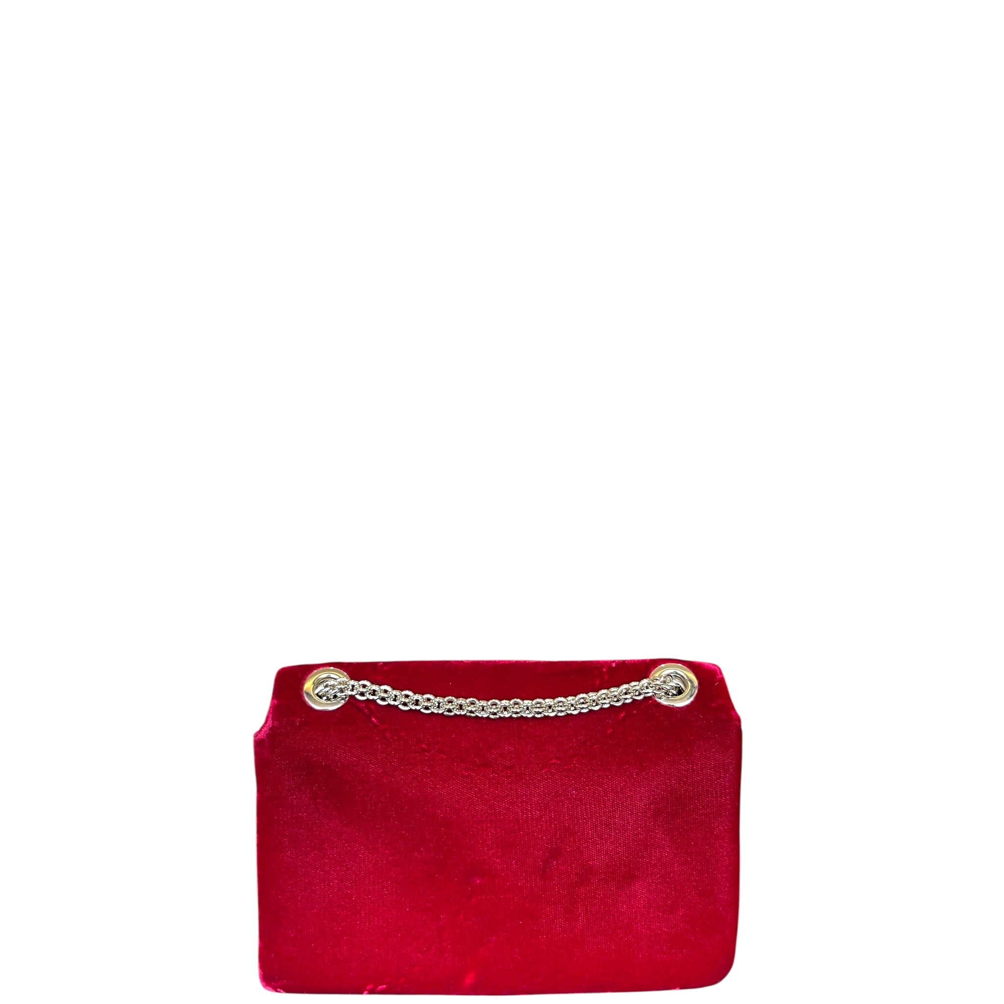 Giorgio Armani Red Velvet Crossbody Bag