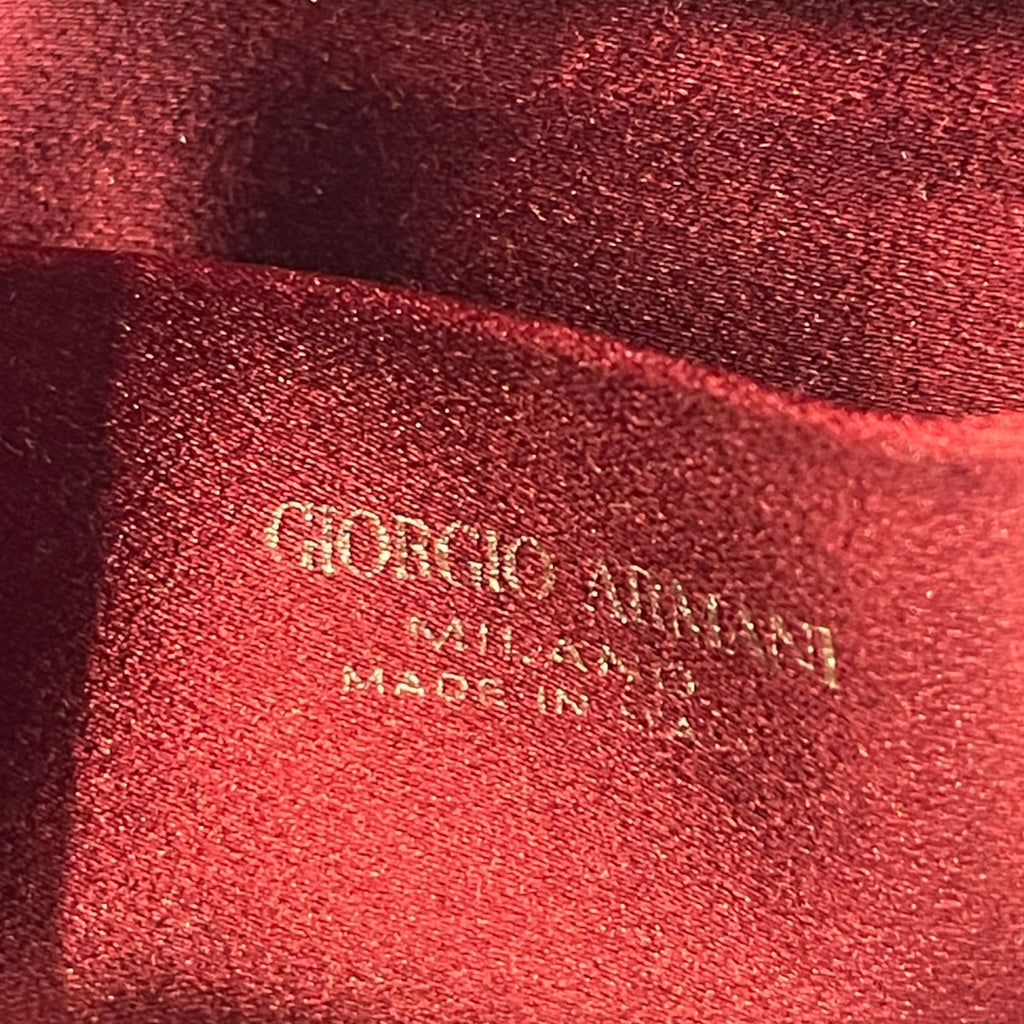 Giorgio Armani Red Velvet Crossbody Bag