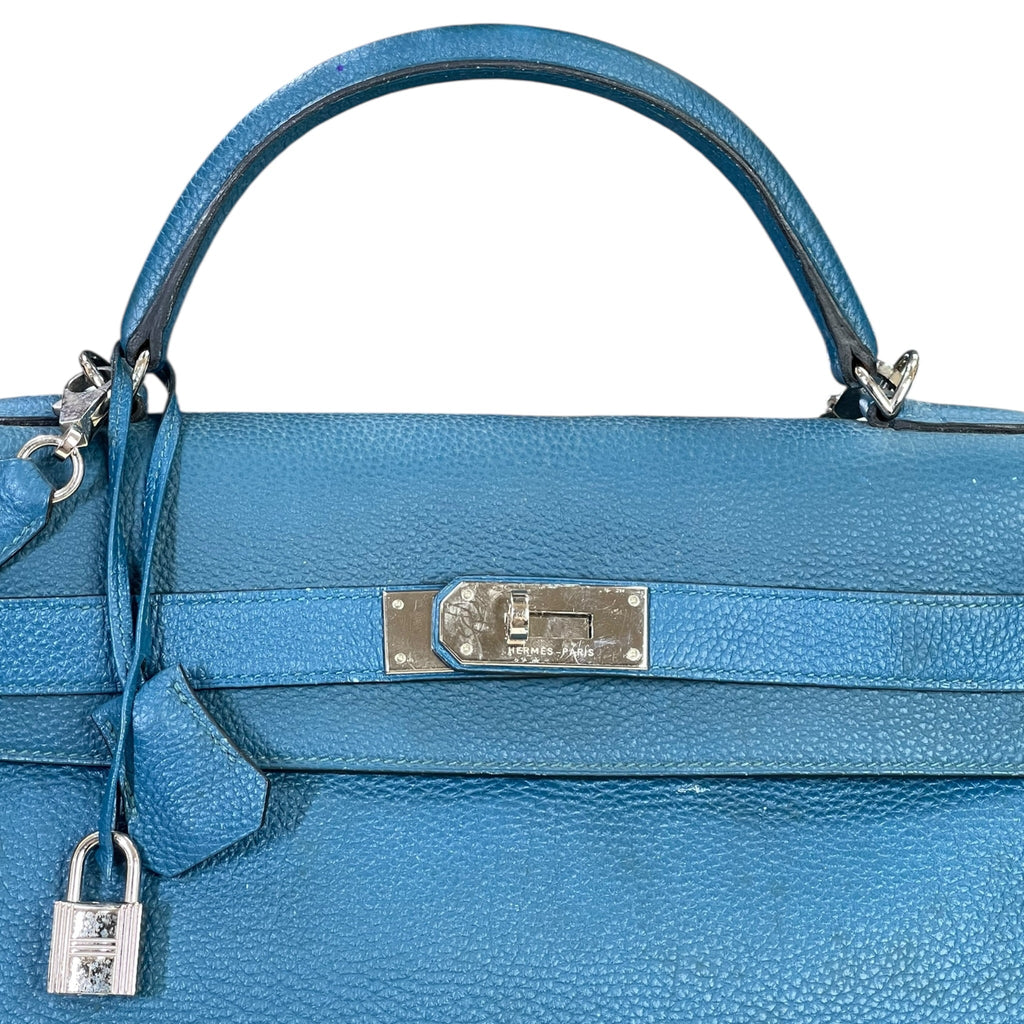 Hermès Kelly 40 Blue Togo PHW